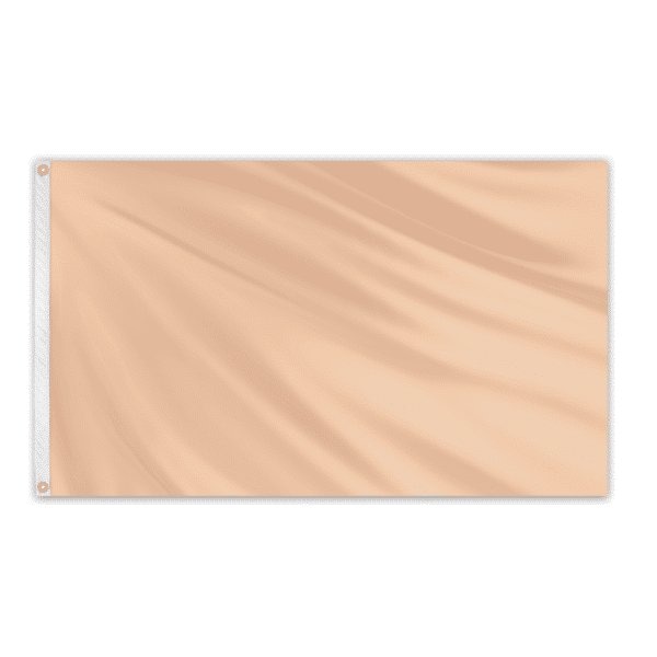 Solid Color Outdoor Nylon Flag 3' x 5' - Peach